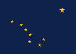 United States of America Alaska AK State Flag
