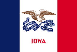 United States of America Iowa IA State Flag