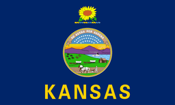 United States of America Kansas KS State Flag