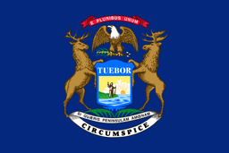 United States of America Michigan MI State Flag