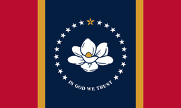 United States of America Mississippi MS State Flag