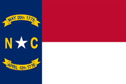 United States of America North Carolina NC State Flag