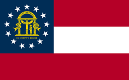 United States of America Georgia GA State Flag