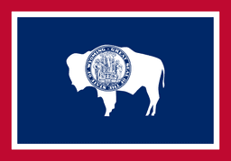 United States of America Wyoming WY State Flag